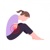Mujer con dolor de pelvis por varices pélvicas